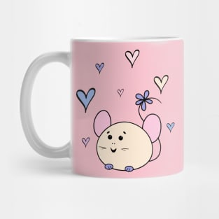 chinchilla hand drawing cute Hearts Mug